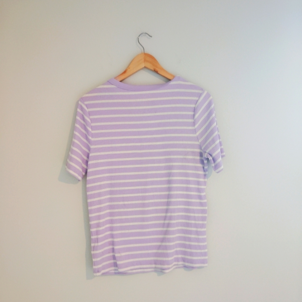 A New Day Striped Ribbed Tee - Picture 3 of 8